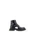 Alexander McQueen Black Rubber Lace-Up Boots